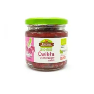 Warzywa w marynacie - Farma Świętokrzyska Ćwikła z chrzanem ostra 160 g Bio - miniaturka - grafika 1
