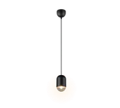 Lampy sufitowe - NARA R36311032 lampa wisząca czarna 1xE27 minimalistyczna - miniaturka - grafika 1