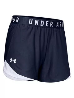 Spodnie sportowe damskie - Under Armour Szorty sportowe "Play Up 3.0" w kolorze granatowym - grafika 1