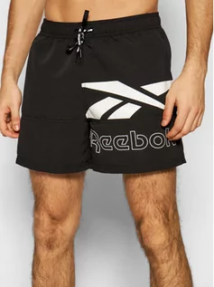 Stroje kąpielowe - Reebok Szorty kąpielowe 71011 Czarny Regular Fit - grafika 1