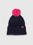 Czapki dla dzieci - 4F Czapka z pomponem dziecięca - granatowa Uniwersalny - miniaturka - grafika 1