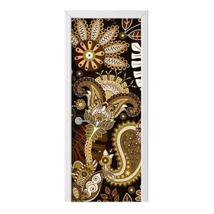 Naklejka na drzwi HOMEPRINT Indyjski ornament 85x205 cm - Naklejki na ścianę - miniaturka - grafika 1