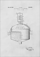 Plakaty - Galeria Plakatu, Plakat, Patent Sztuka Warzenia Piwa Projekt z 1944, 29,7x42 cm - miniaturka - grafika 1