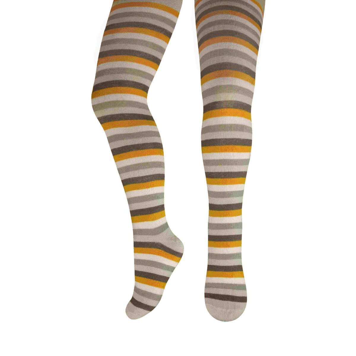 Dziecięce rajstopy bawełniane kolorowe paseczki, Milusie r.104/110