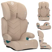 Foteliki samochodowe - Fotelik samochodowy 100-150cm ISIZE montaż pasy Lorelli Speed beżowy + poddupnik - miniaturka - grafika 1