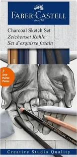 Faber-Castell Zestaw do szkicowania Charcoal 7szt FABER CASTELL - Ołówki - miniaturka - grafika 1