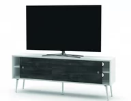 Szafki RTV - Drewniana Szafka Rtv Sonorous Retro Rtra-140-Wht-Bnw Szerokość 140 Cm - miniaturka - grafika 1