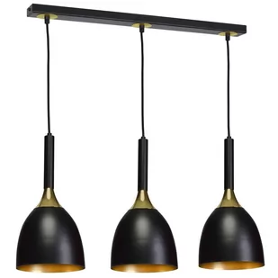 Milagro Lampa wisząca CLARK BLACK/GOLD 3xE27 MLP6222 - Lampy sufitowe - miniaturka - grafika 1