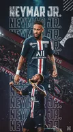 Podkładki pod mysz - PODKŁADKA POD MYSZ Nadruk 22x18 cm Neymar JR PSG Barcelona Tekst Prezent - miniaturka - grafika 1