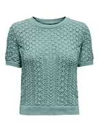 Swetry damskie - ONLY Sweter w kolorze turkusowym - miniaturka - grafika 1
