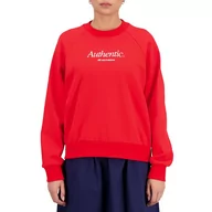Bluzy sportowe damskie - Bluza New Balance WT31557TRD - czerwona - miniaturka - grafika 1
