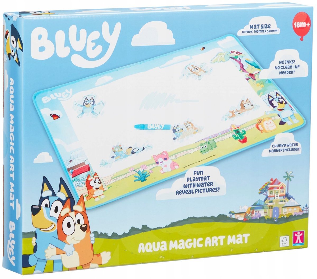 Bluey Duża Mata Wodna Aquamagic 700x540 mm