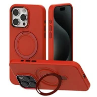 Etui i futerały do telefonów - Mercury MagSafe Stand Silicone iPhone 15 Pro 6,1" czerwony /red - miniaturka - grafika 1