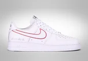 Koszykówka - NIKE AIR FORCE 1 LOW JUST DO IT WHITE FIRE RED - miniaturka - grafika 1