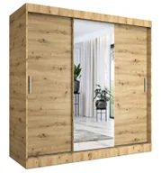 Szafy - Szafa przesuwna dąb artisan 200 cm A0-N67 - miniaturka - grafika 1