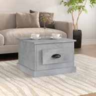 Ławy i stoliki kawowe - vidaXL Stolik kawowy betonowy szary 50x50x35 cm materiał drewnopochodny - Stolik kawowy - Stoliki kawowe - Stolik boczny - Stolik pod sofę - miniaturka - grafika 1