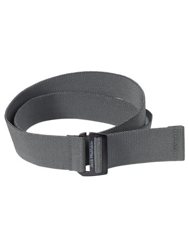 Jack Wolfskin Unisex Light Belt pasek, ciemnoszary, jeden rozmiar, ciemnoszary, jeden rozmiar