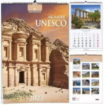 Kalendarz 2022 B3 13 plansz Skarby Unesco Nowa - Kalendarze - miniaturka - grafika 1