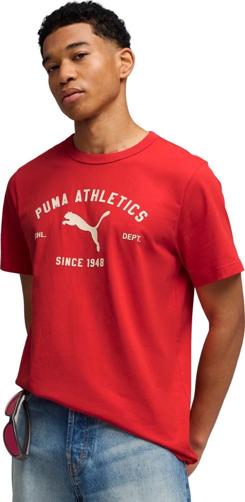 Puma Koszulka męska Puma Class Graphic Tee czerwona 692226 11 XL