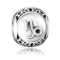 Charmsy - Murrano Charms Zawieszka Koralik 925 Zodiak Koziorożec SR-411 - miniaturka - grafika 1