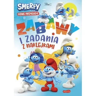 Harperkids Smerfy. Zabawy i zadania z naklejkami. Nowe przygody - Izabela Karpiszuk - Kolorowanki, wyklejanki - miniaturka - grafika 1