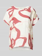 Koszulki i topy damskie - T-shirt o kroju regular fit z mieszanki wiskozy, bawełny i modalu - miniaturka - grafika 1