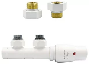 Zawór termostatyczny 50mm TWINS biały mat prawy GZ1/2 - Zawory i kraniki Zawór termostatyczny 50mm TWINS biały mat prawy GZ1/2 - Zawory i kraniki - miniaturka - grafika 1