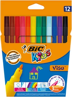 BIC PISAKI VISA 12 KOLORÓW - Flamastry - miniaturka - grafika 3