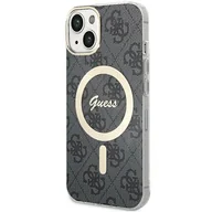 Etui i futerały do telefonów - Etui Guess GUHMP15MH4STK Apple iPhone 15 Plus / 14 Plus hardcase 4G MagSafe czarny/black - miniaturka - grafika 1