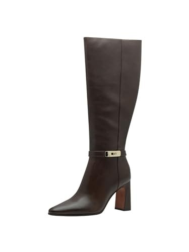 Marco Tozzi Damskie długie buty 2-25508-43 modne kozaki, Cafe, 39 EU, kawa, 39 EU