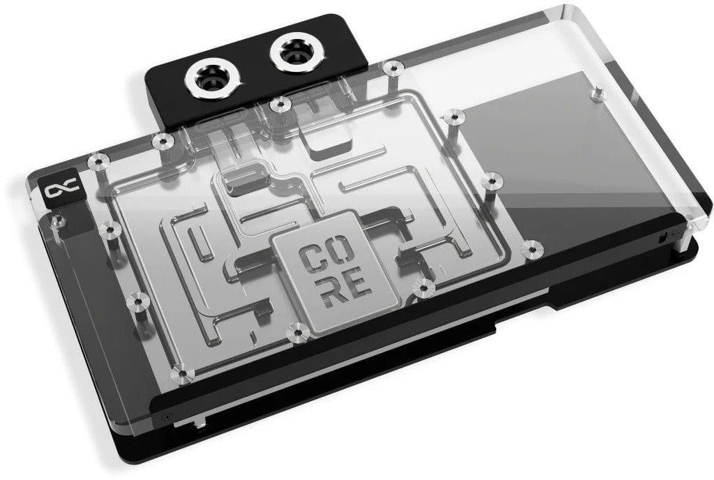 Chłodzenie wodne Alphacool Core RX 9070 Aorus Elite GPU blok wodny, z tylną płytką - akryl, ARGB 14780