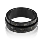 Sygnety - Pierścionek męski- sygnet w kolorze czarnym EM 6 - EM Men's Accessories - miniaturka - grafika 1