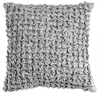 Poszewki na poduszki - POSZEWKA NA PODUSZKĘ 45x45cm DEKORACYJNA SZARA aksamitna miła w dotyku - miniaturka - grafika 1