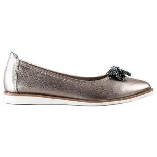 Baleriny z frędzlami Sergio Leone brązowe wielokolorowe - Baleriny - miniaturka - grafika 1