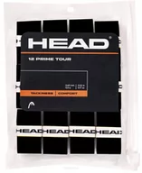 Tenis ziemny - Owijki tenisowe wierzchnie Head Prime Tour x12 czarne - miniaturka - grafika 1