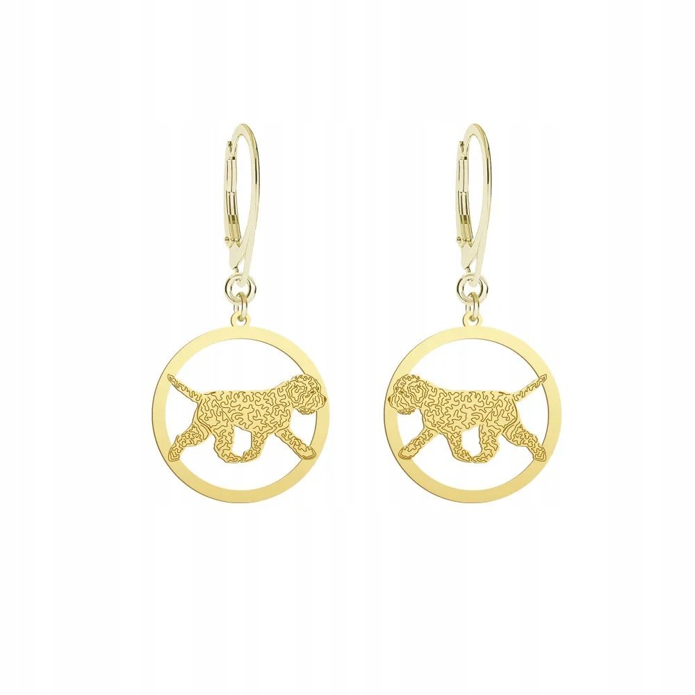 Kolczyki Złote z psem Romański Pies 925 Kobieta Biżuteria GRAWER GRATIS