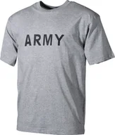 Koszulki męskie - MFH Koszulka US"Army" szara 170 g L - miniaturka - grafika 1