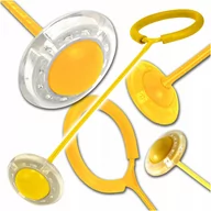 Zabawki i gry sportowe - HULA-HOP hulahop hula hoop na nogę kółko skakanka LED KOLOR ŻÓŁTY - miniaturka - grafika 1