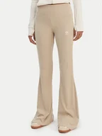 Legginsy - adidas Legginsy Essentials KD3850 Beżowy Flared Leg - miniaturka - grafika 1
