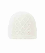 Czapki damskie - Czapka dziewczęca, biała, perełki, Döll - miniaturka - grafika 1
