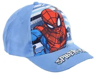Czapki damskie - Chłopięca czapka z daszkiem Marvel Spider-Man niebieska - miniaturka - grafika 1