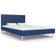 Łóżka - vidaXL Rama łóżka, niebieska, tapicerowana tkaniną, 120 x 200 cm - miniaturka - grafika 1
