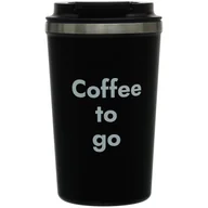 Kubki termiczne - Rockle Kubek Termiczny, z napisem, Czarny 360 Ml - miniaturka - grafika 1