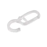 Karnisze - Agrafka do kółka 28 mm bezbarwna 10szt. - miniaturka - grafika 1
