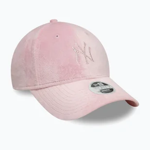 Czapka z daszkiem damska New Era Diamante Velour 9Forty New York Yankees dark pink WYSYŁKA W 24H 30 DNI NA ZWROT - Czapki damskie - miniaturka - grafika 1