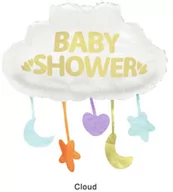 Baby shower i roczek - Balon foliowy Baby Shower Chmurka, 62,5x66,5 cm - miniaturka - grafika 1