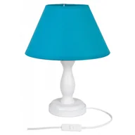 Lampy pozostałe - Biało-niebieska lampka na szafkę nocną - S193 Mirik - miniaturka - grafika 1