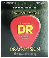 Struny gitarowe  - DR Strings dragon skin - dsa-13 - Acoustic Guitar String Set, Coated Phosphor Bronze, Medium Heavy, .013-.056 - miniaturka - grafika 1