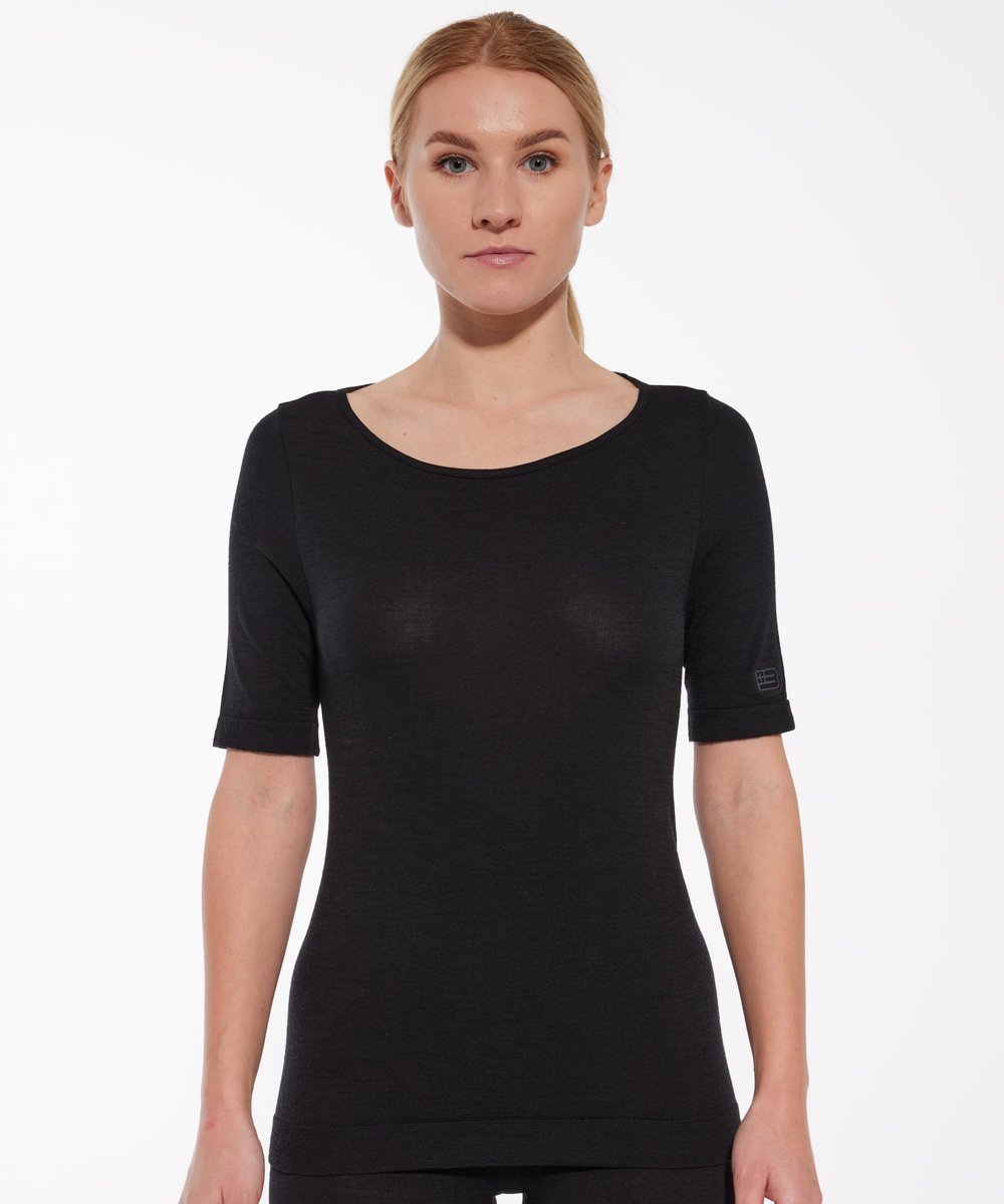 Koszulka damska z krótkim rękawem Brubeck JOGA MERINO