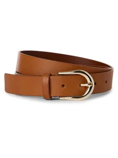 BOSS Damski pasek skórzany - Carol Kobiety skóra brązowy jednolity, 75 - Paski - miniaturka - grafika 1